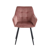 Oriana Eetkamerstoel - Roze Velvet